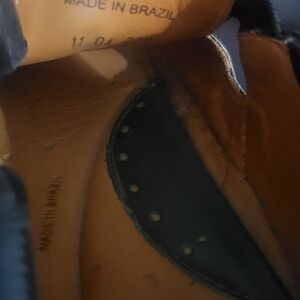 Trask Dark Leather Flip-Flops